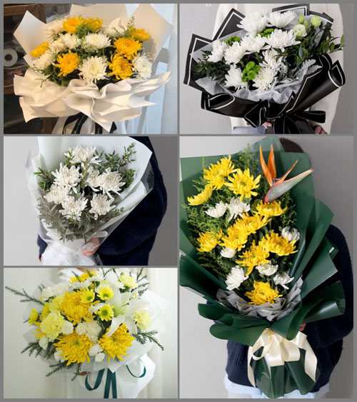 河南南阳邓州市彭桥镇柏林村白事花束代送
